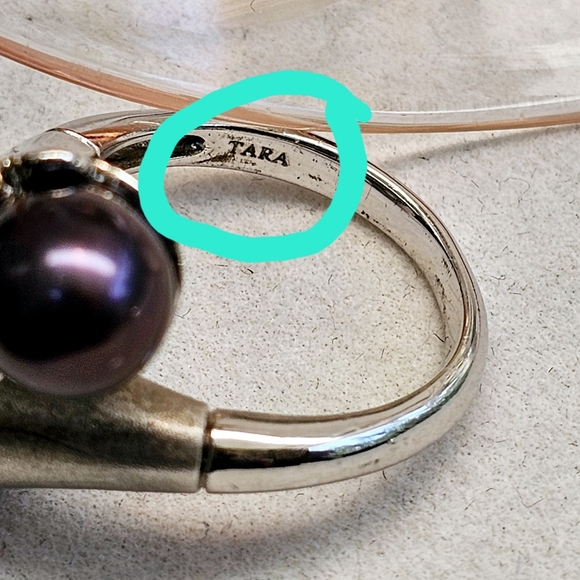 Akoya & Tahitian Pearl 925 Sterling Silver Bypass Ring TARA T&S *RARE - Picture 11 of 15